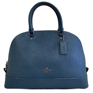 Coach Sierra Satchel Tote in Metallic Dark Teal